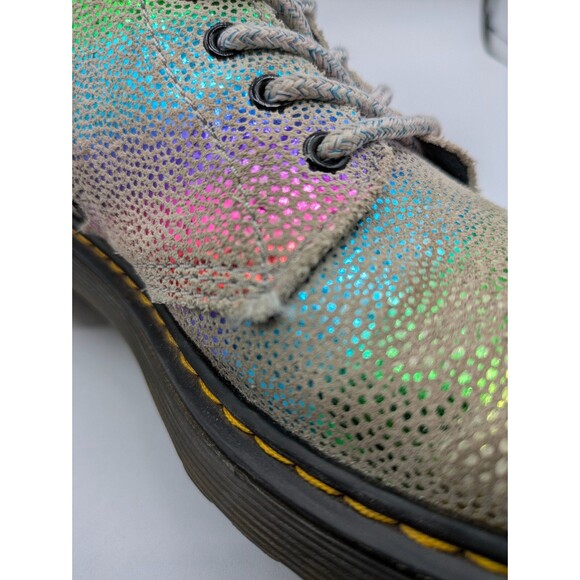 Dr Doc Martens 1460 Pascal J Iridescent Boots Girls US Size 3 - Picture 9 of 14